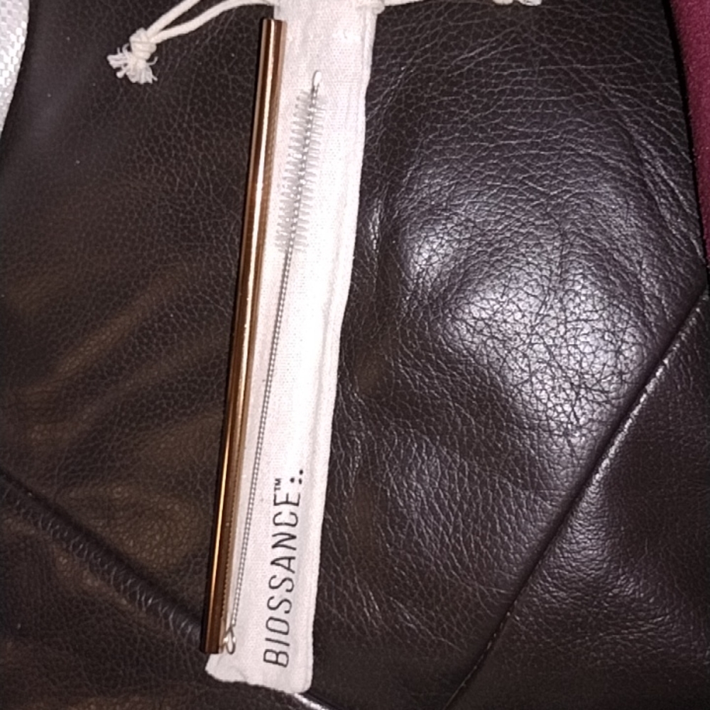 New biossance reusable straw